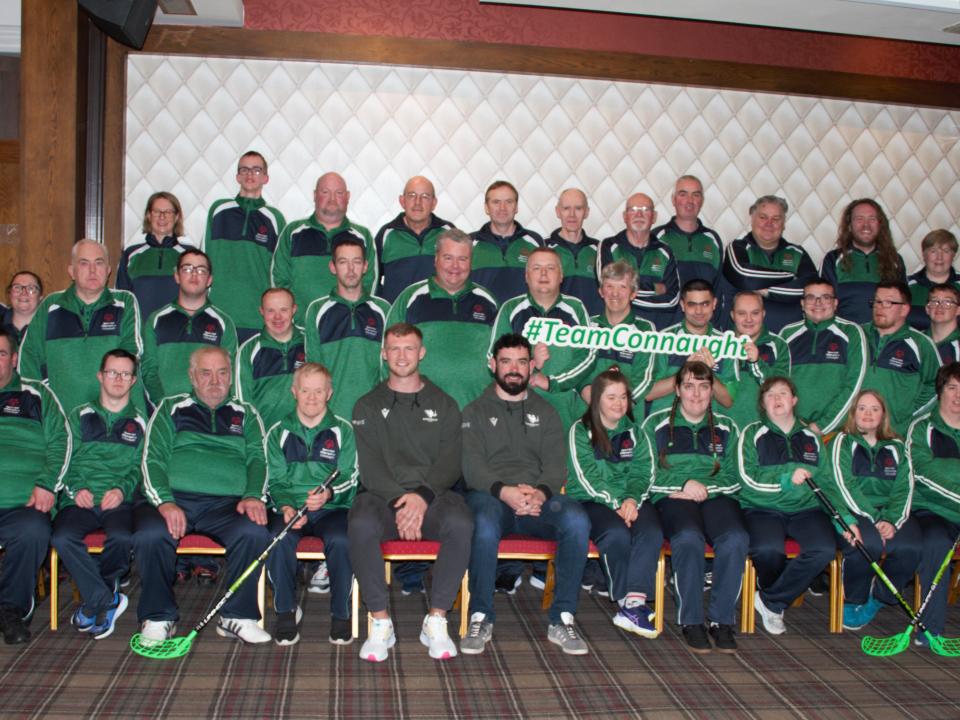 Team Connaught line out for Special Olympics Ireland Winter Games Special Olympics Ireland